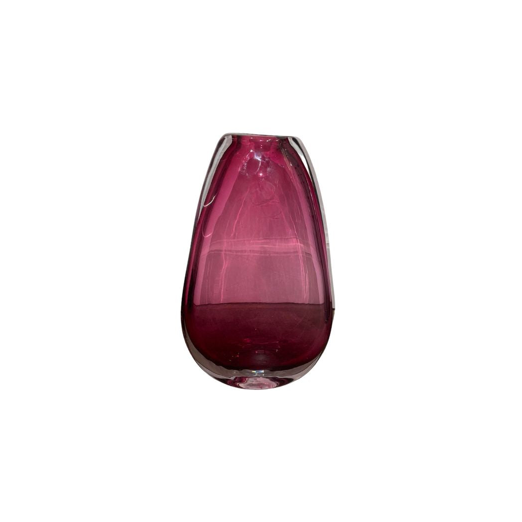 Fuchsia Glass Vase