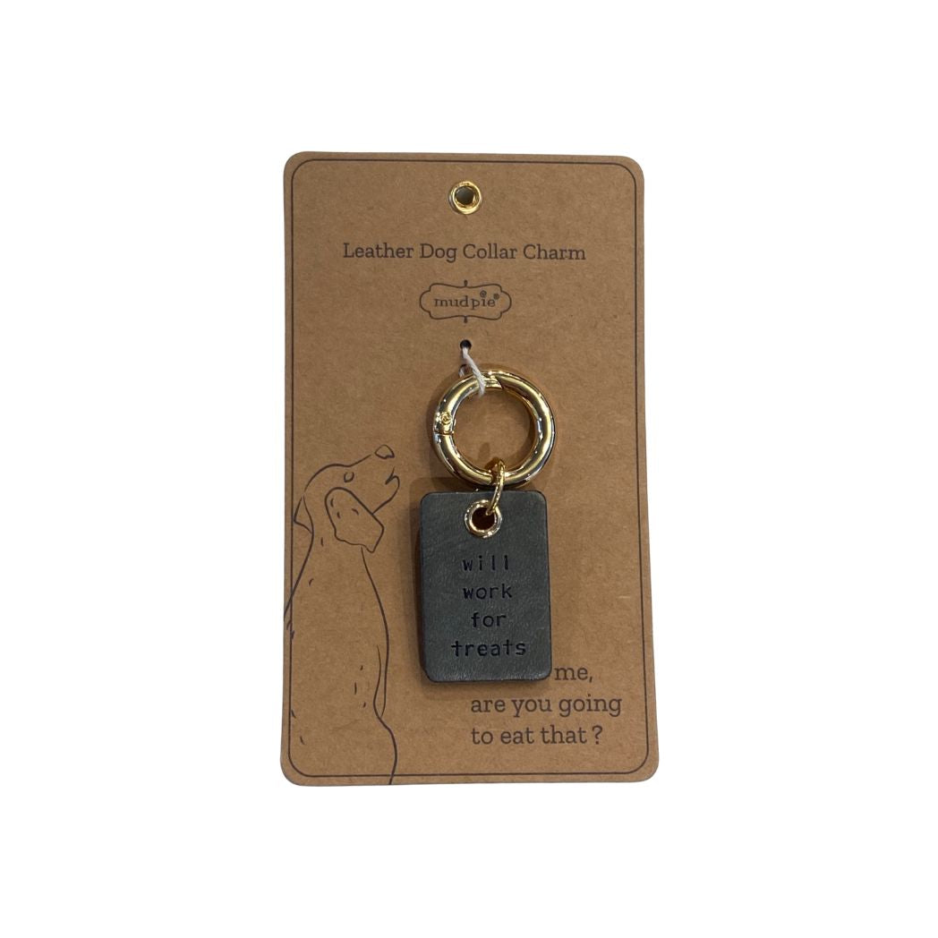 Will Work For Treats Dog Tag