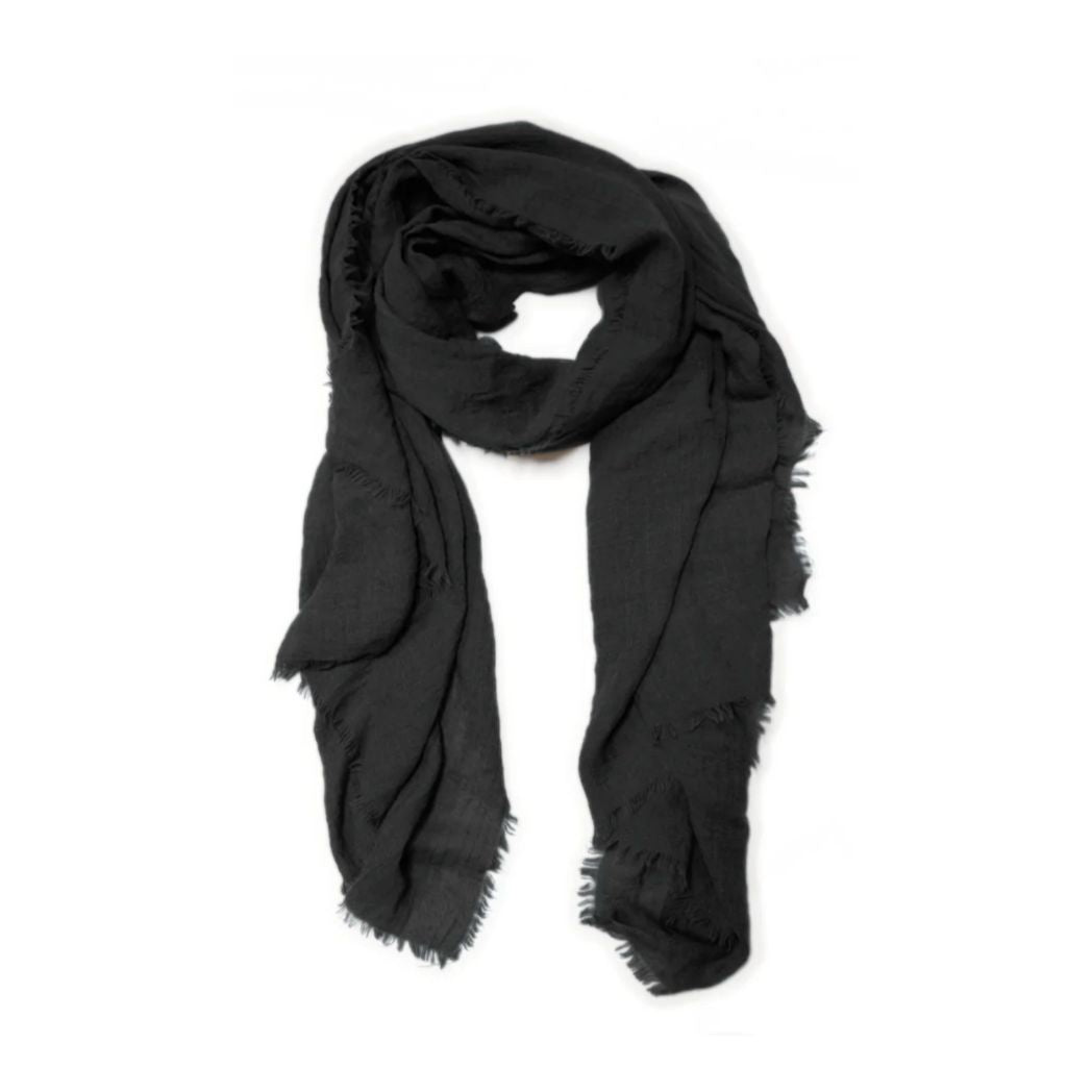 Lightweight Frayed Scarf- Available in 4 Colors