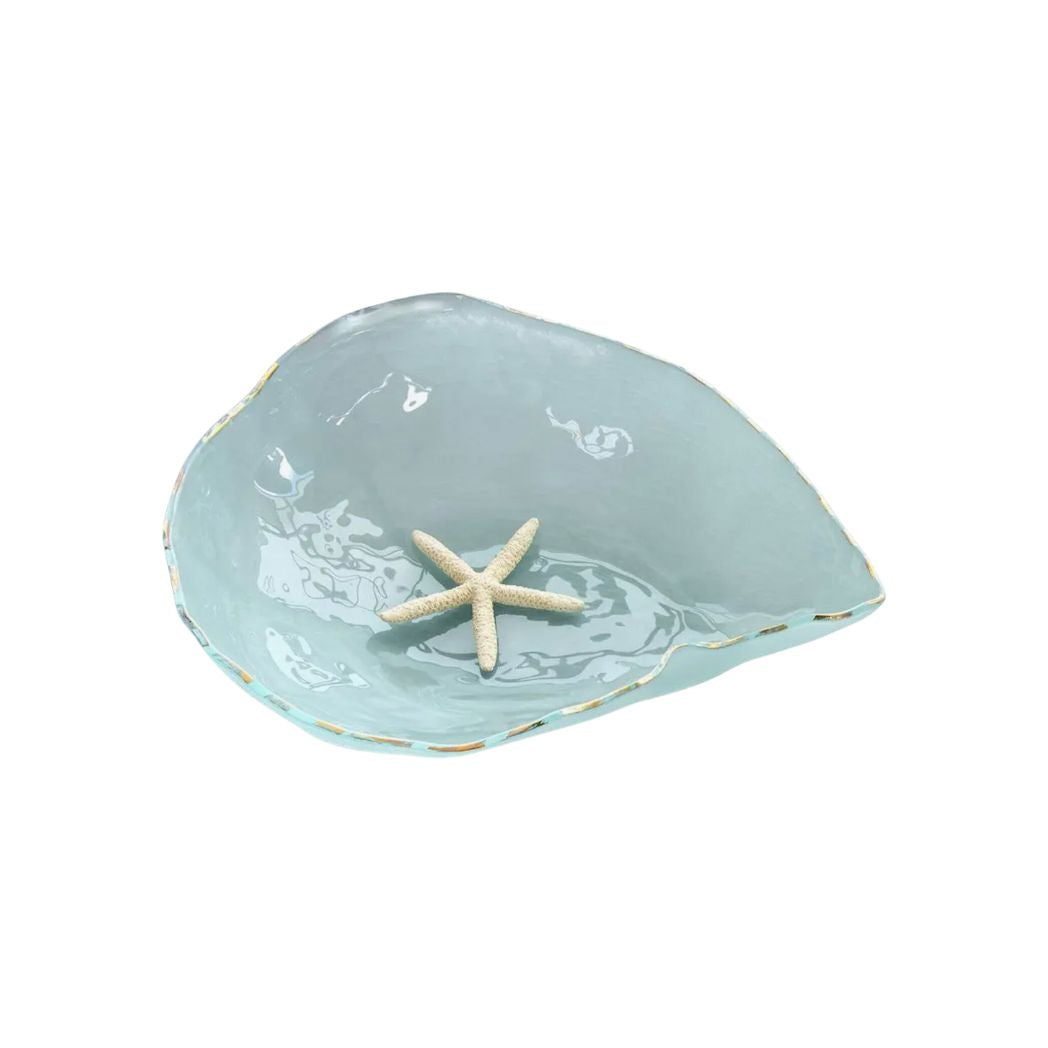 Frosted Glass Shell Bowl