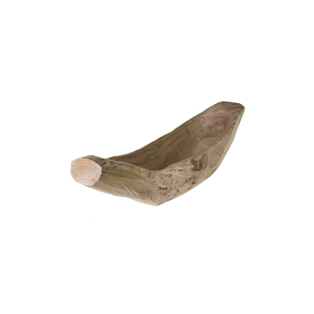 Fortune Wood Boat Shaped Bowl