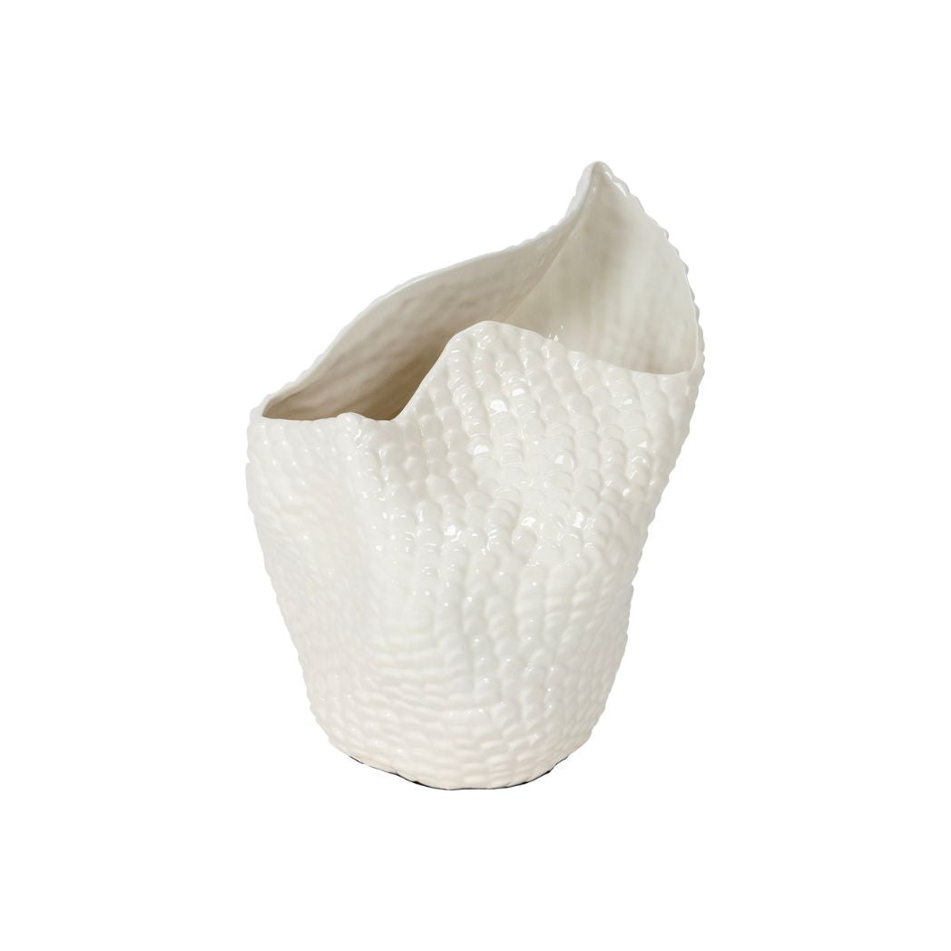 Short Wave Textured Vase