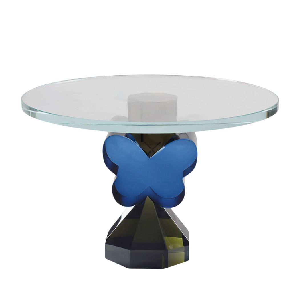 Glass Butterfly Cake Stand