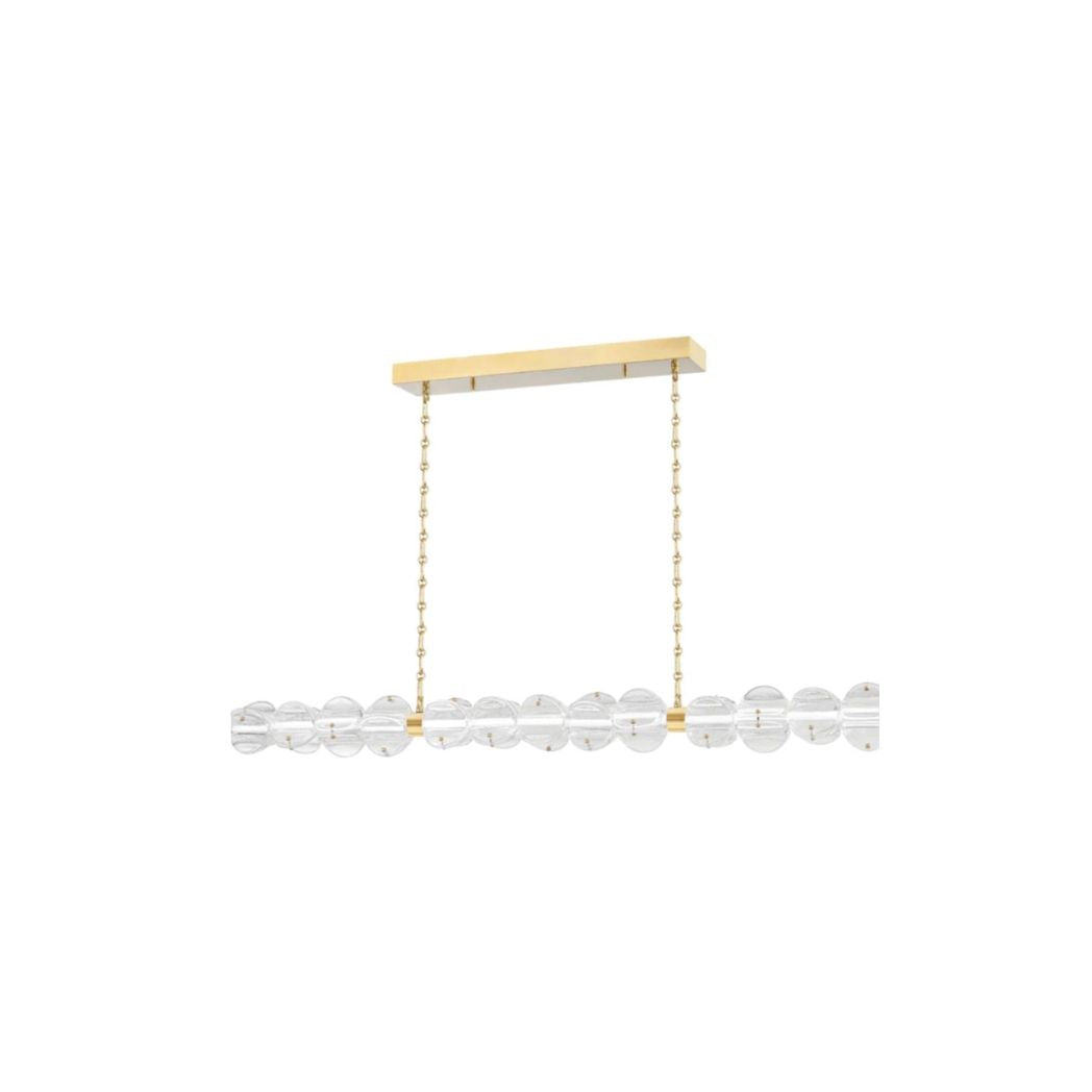 Gold and Glass Linear Fixture