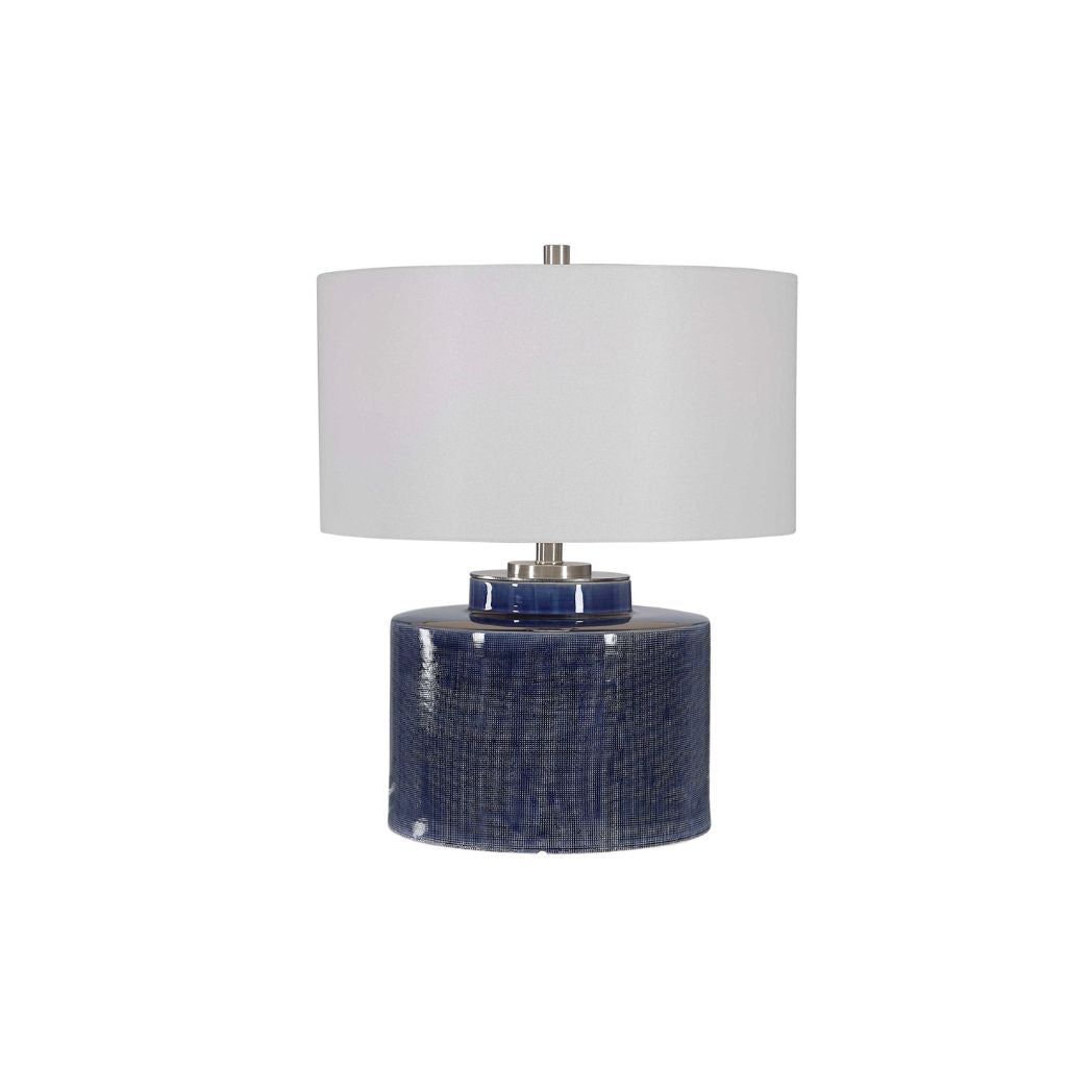 Navy Blue Ceramic Table Lamp