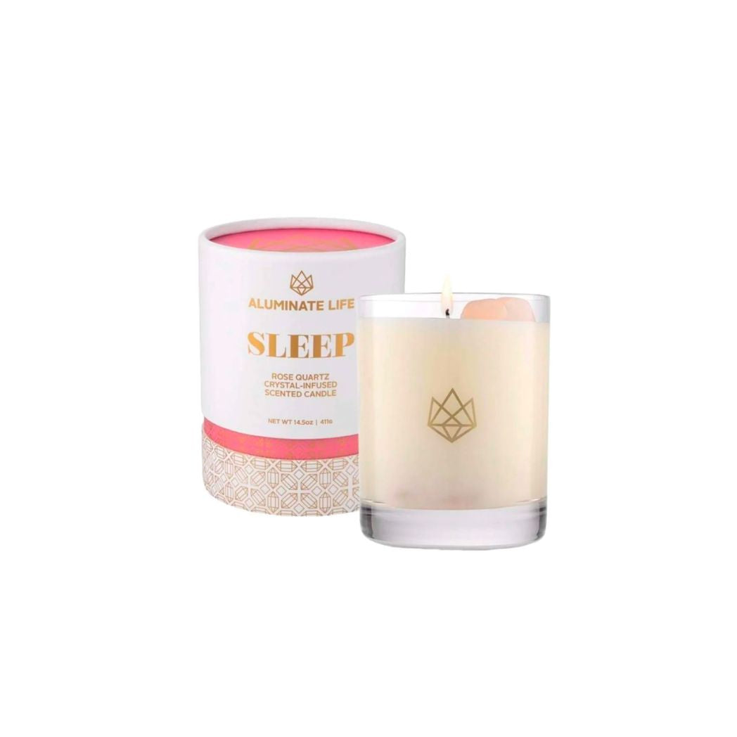 Essential Wellness Crystals Candle With Matches