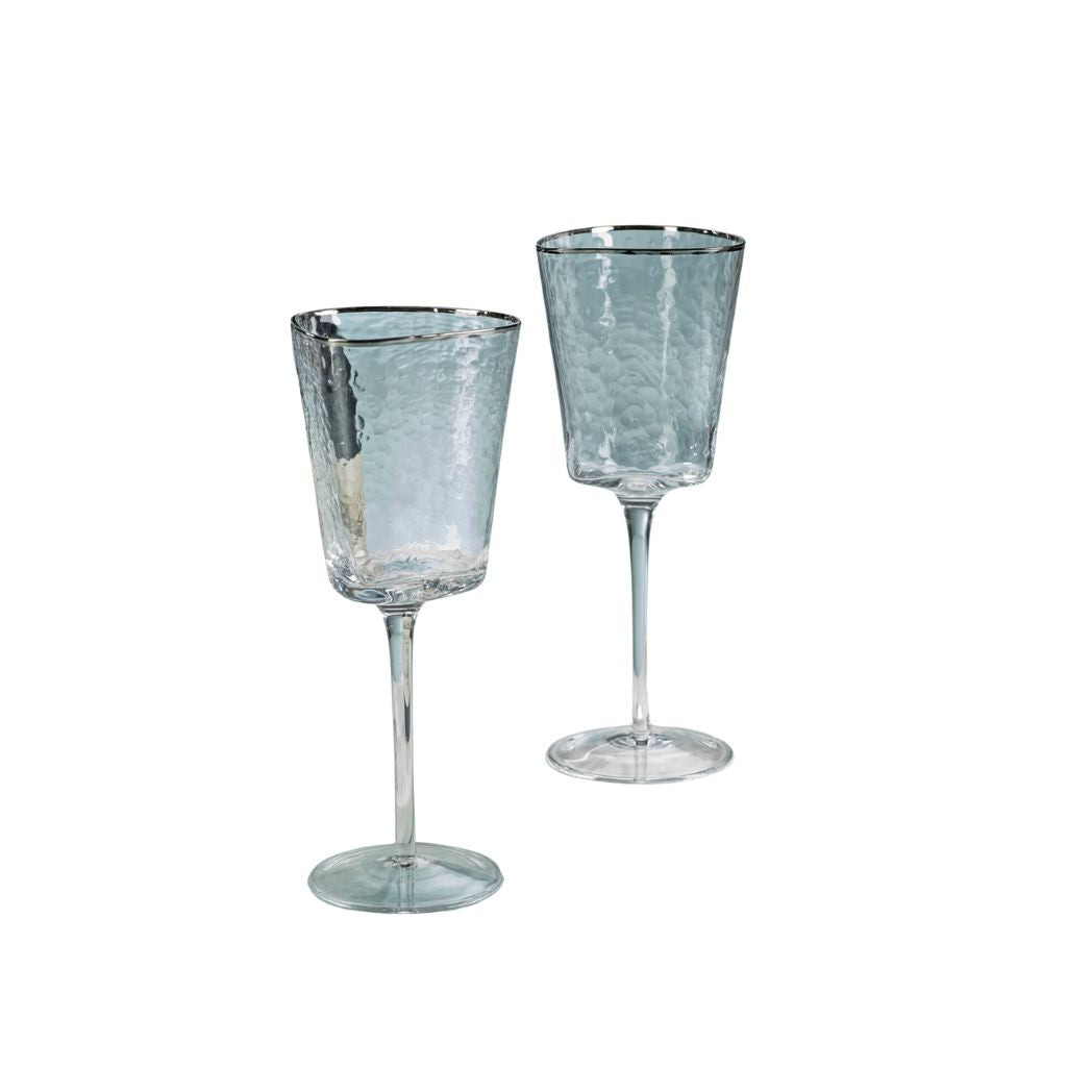 Triangular Edge Wine Glasses- Set of 4
