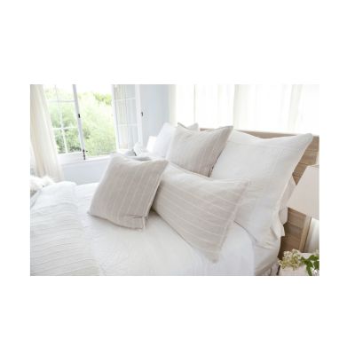 Henley Oat Linen Pillow by Pom Pom at Home - Pair
