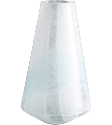 Glass Baby Blue Vase- Tall