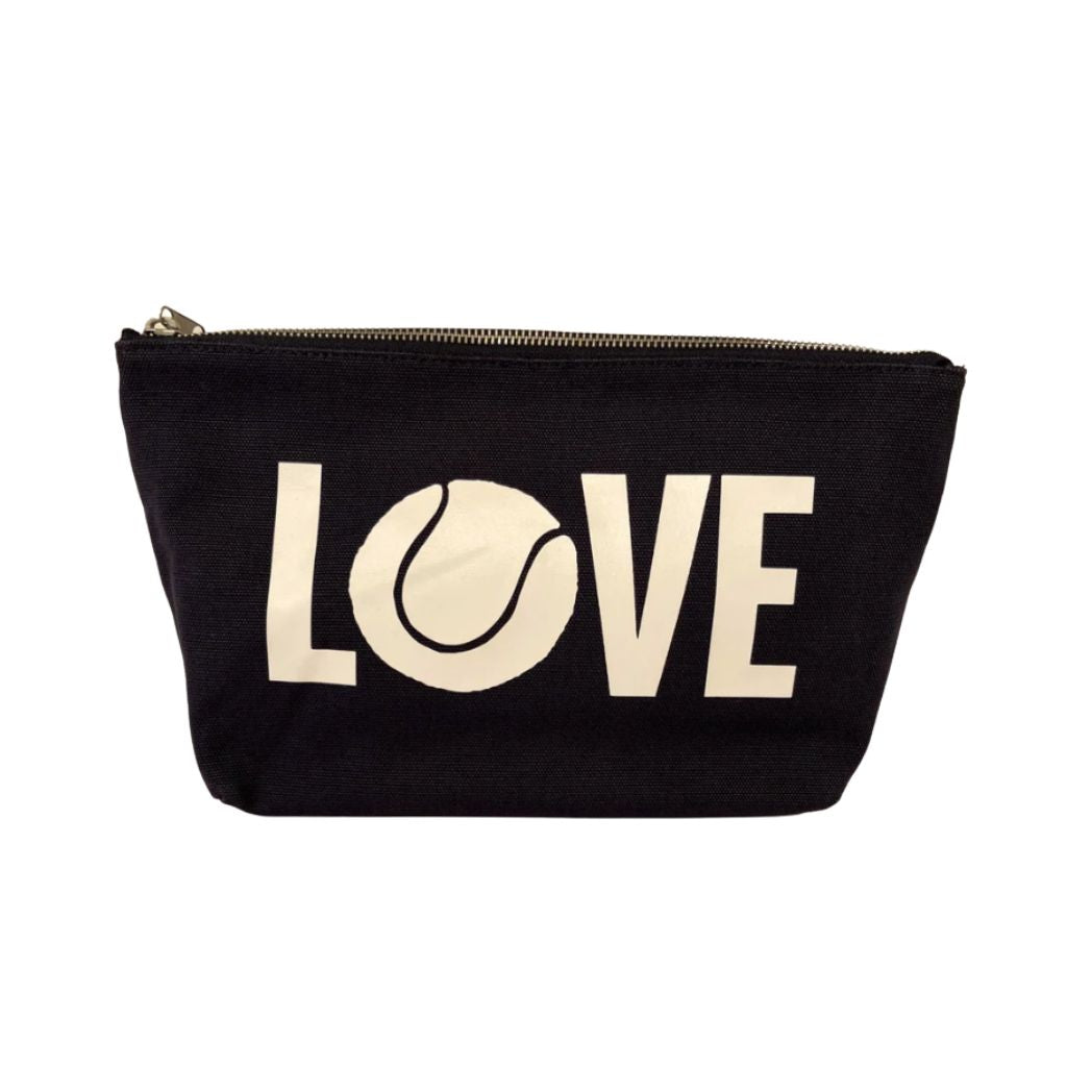 Navy Canvas Pouch, Love