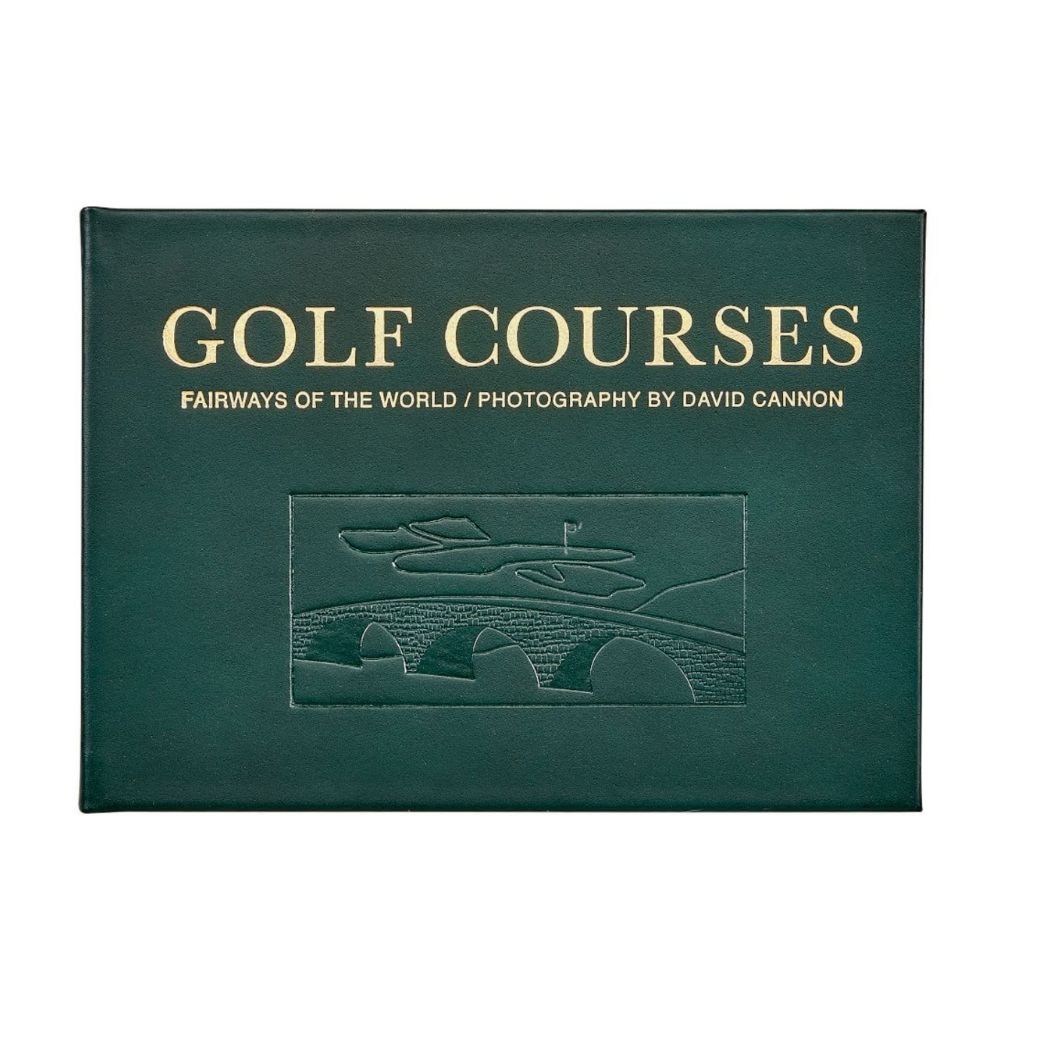 Leather Golf Course Book