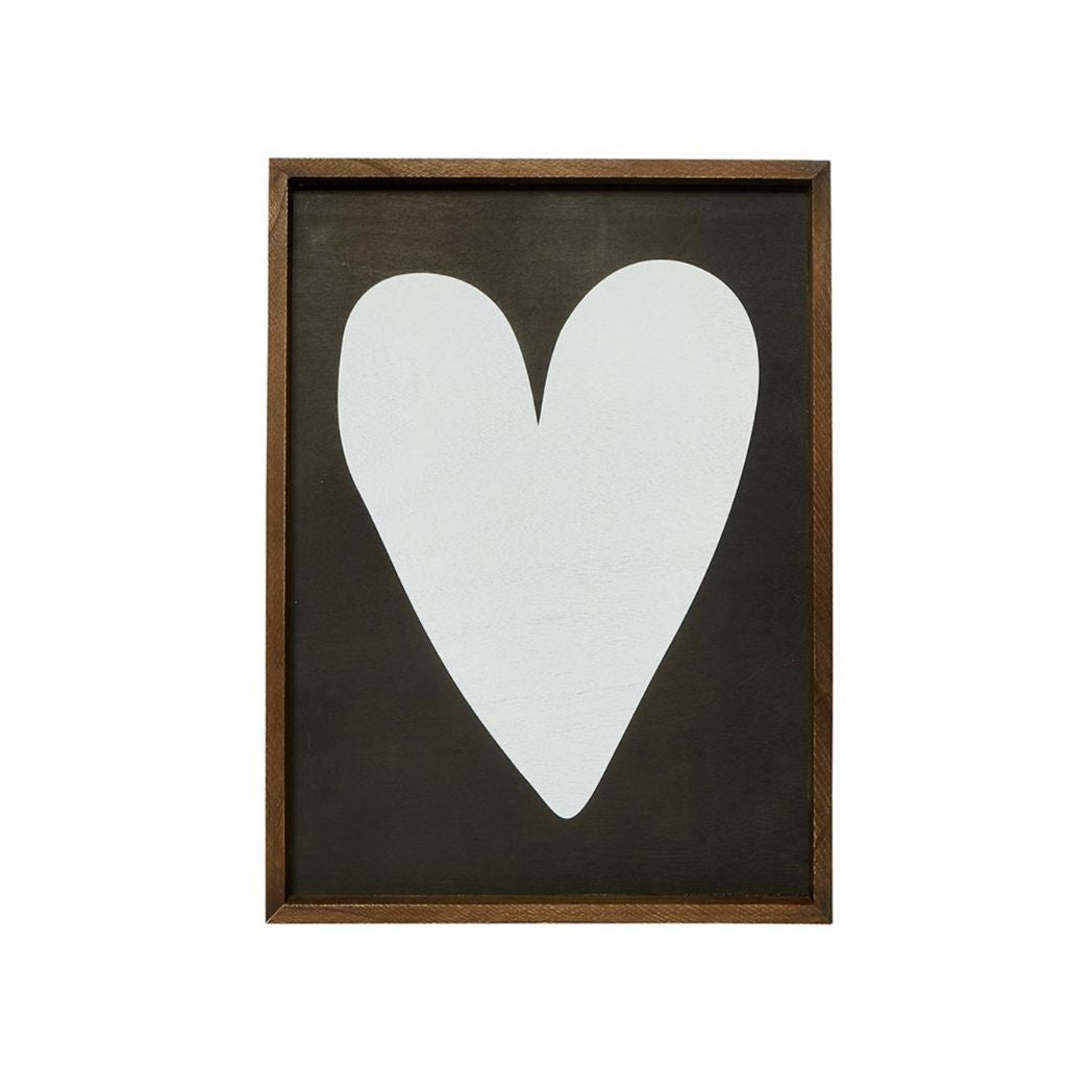 Wood Framed Heart Wall Art
