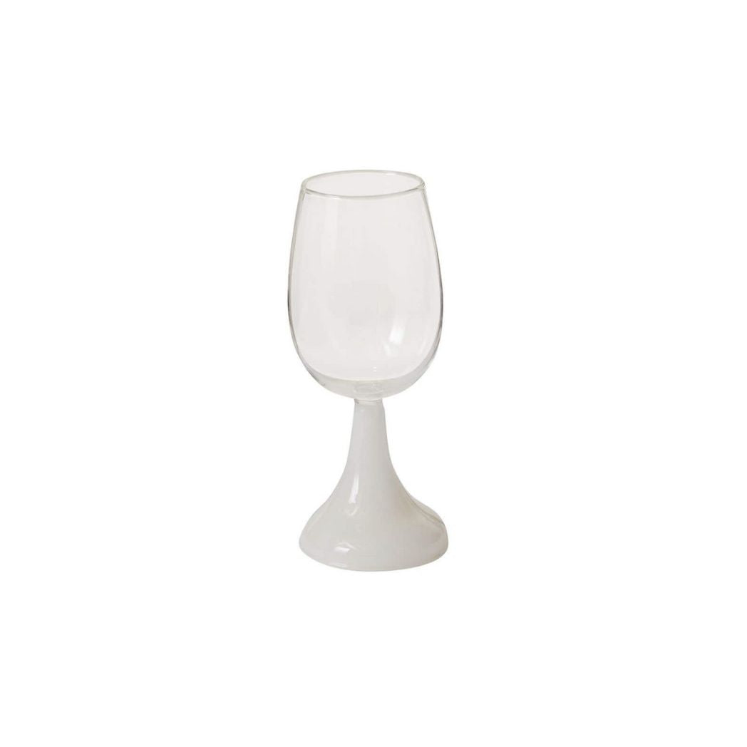 Milky White Wine Glass- Set of 4