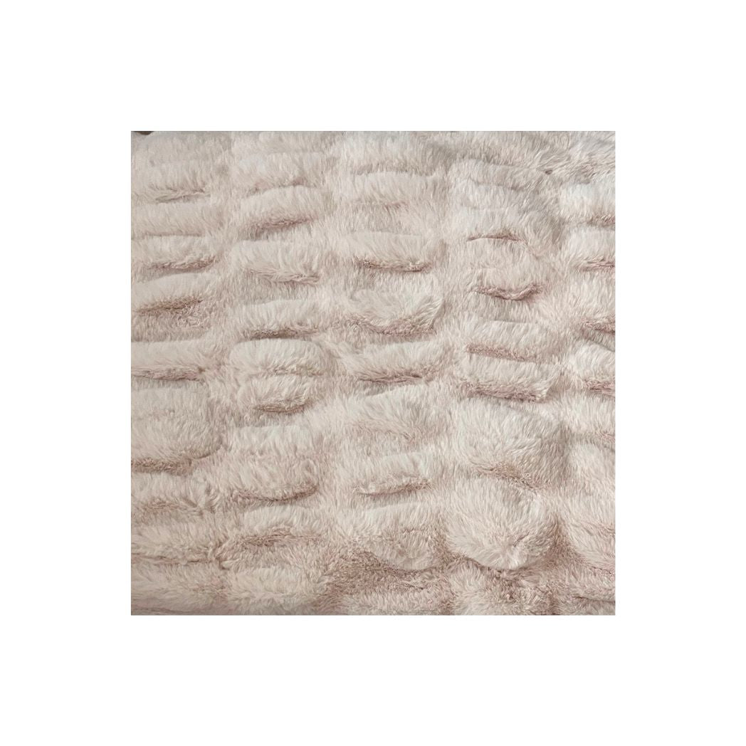 Ruched Faux Fur Cozy Throw Blanket