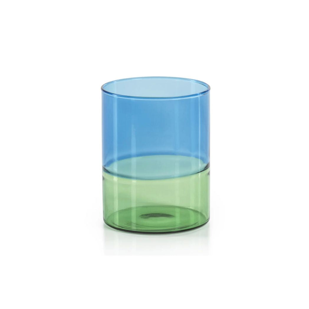 Two Toned Glass Tumbler- Set of 4