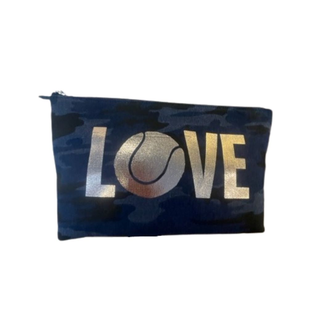 Love Tennis Camo Pouch - Quilted Koala
