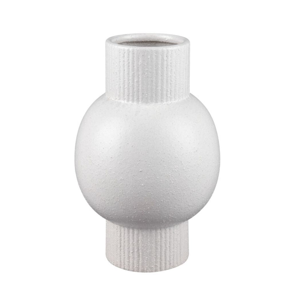 Textured Earthenware Ceramic Vase