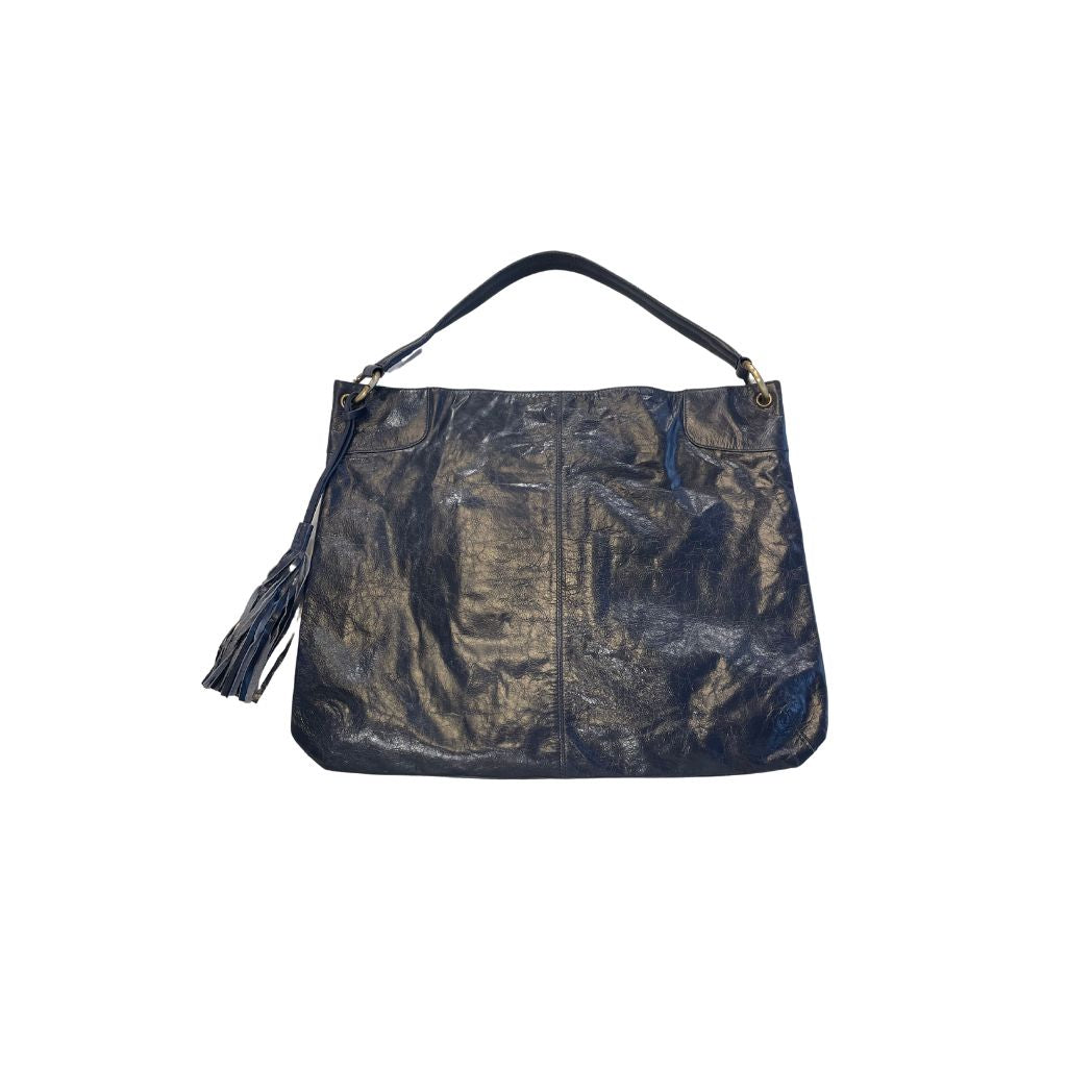 Navy Sling Tote by Latico Leathers