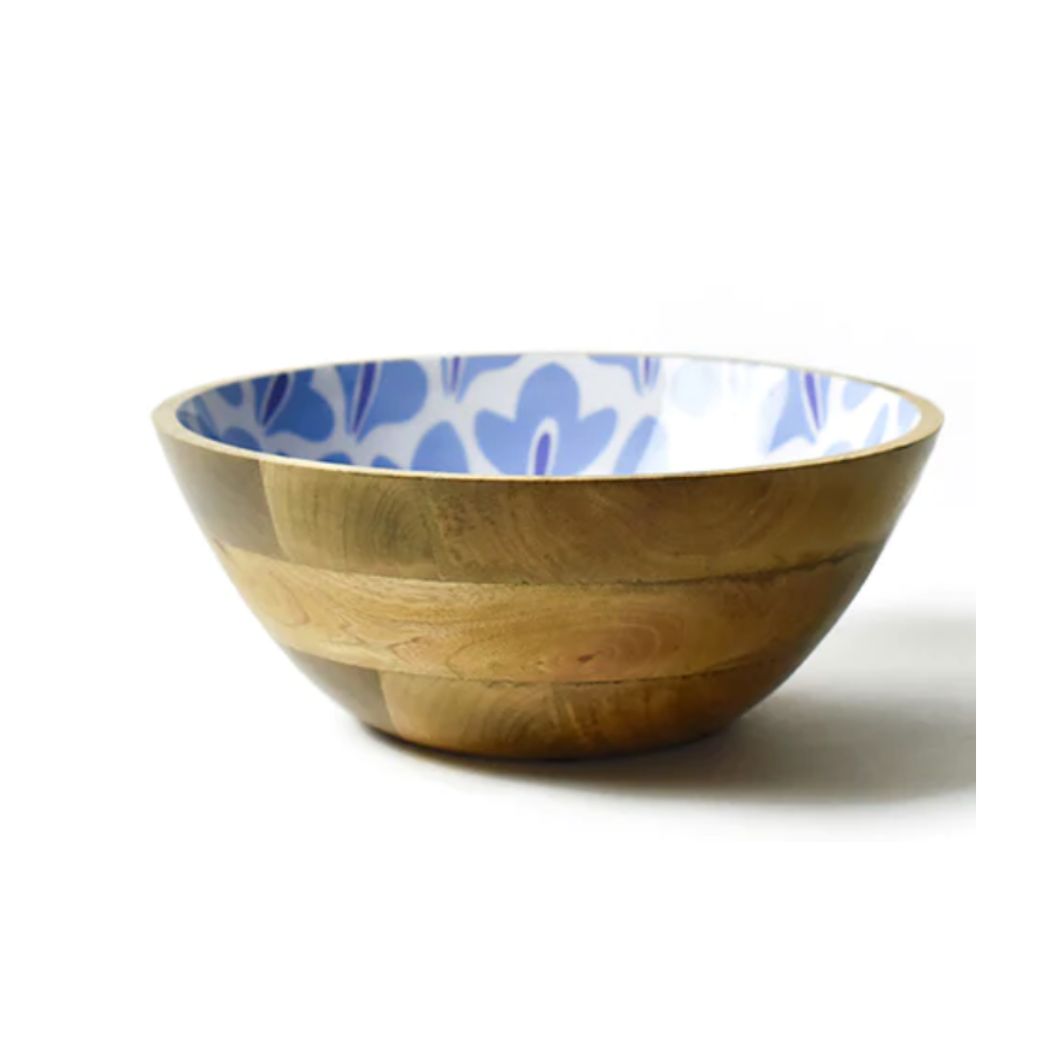 Mango Wood Footed Serving Bowl