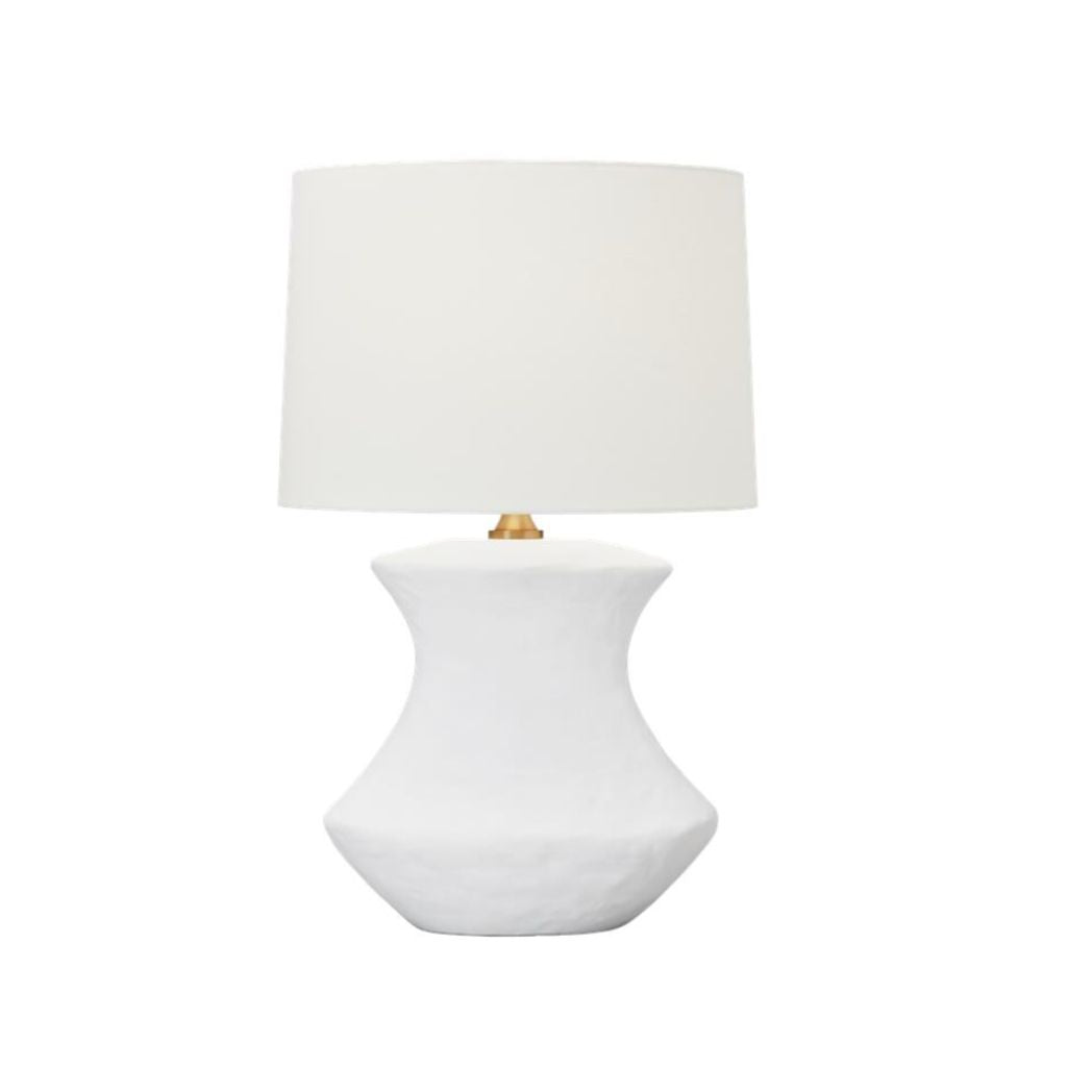 Organic White Ceramic Table Lamp