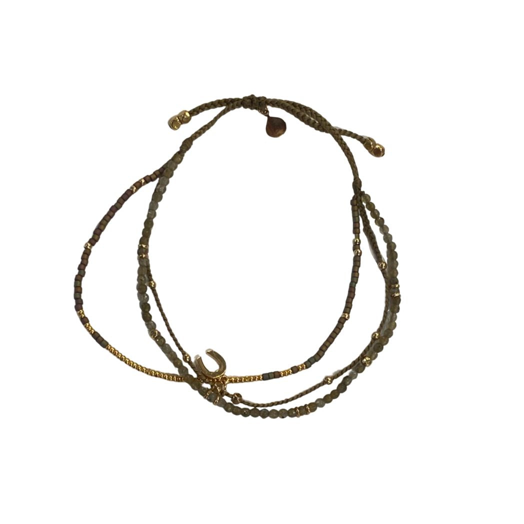 Horseshoe Beaded Bracelet