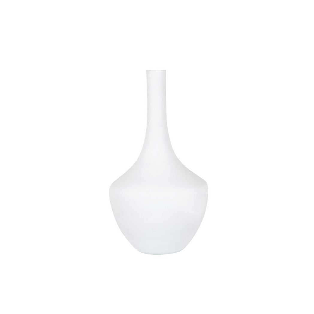 Glass White Matte Vase