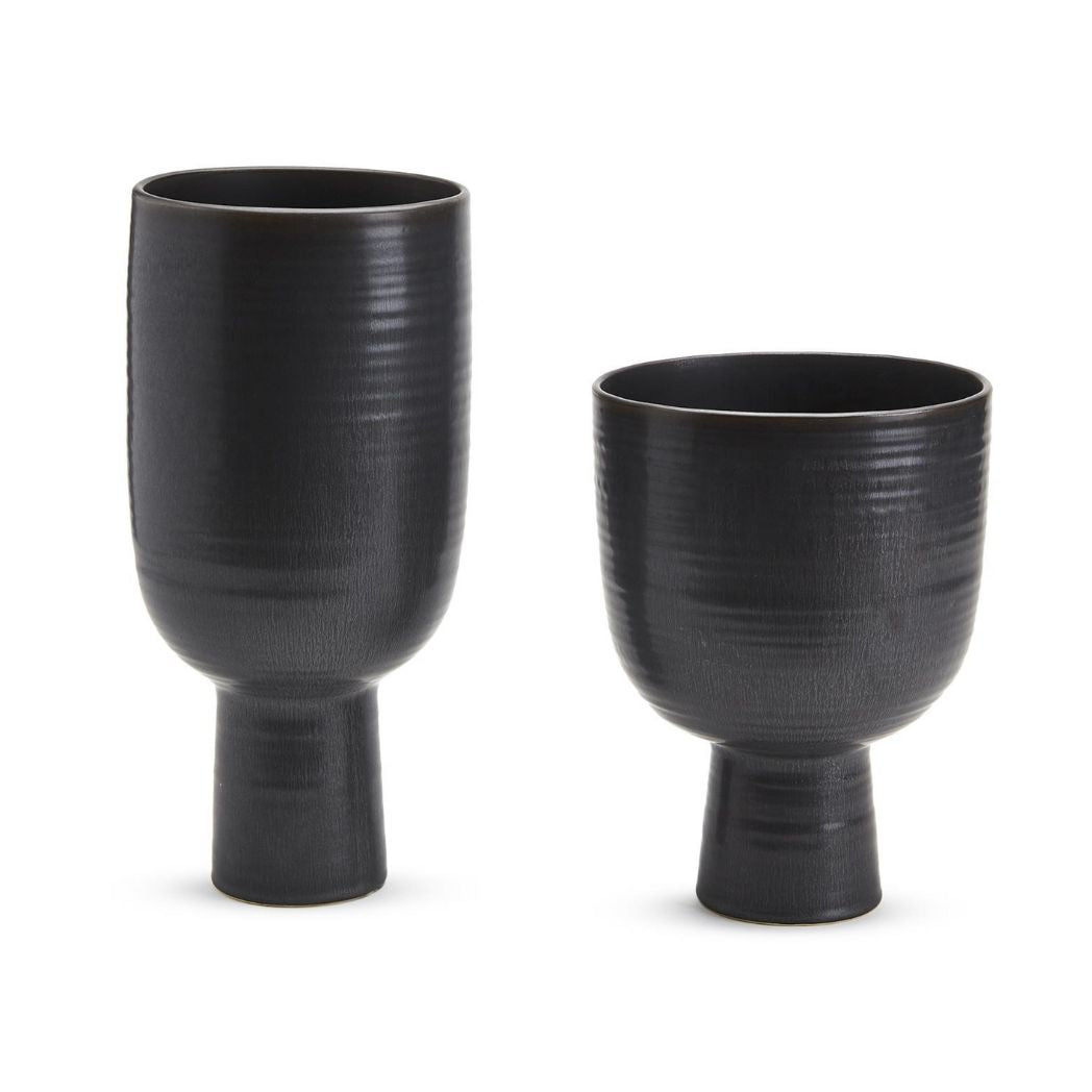 Black Glazed Modern Vases