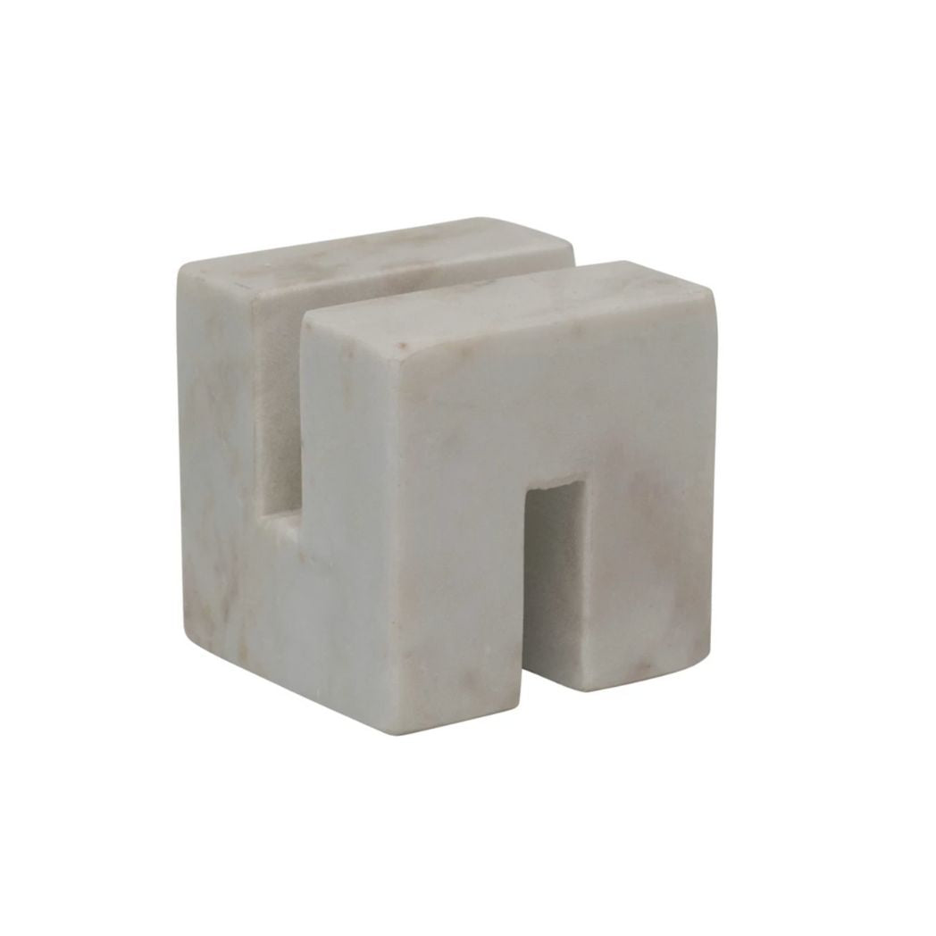 White Marble Styling Object