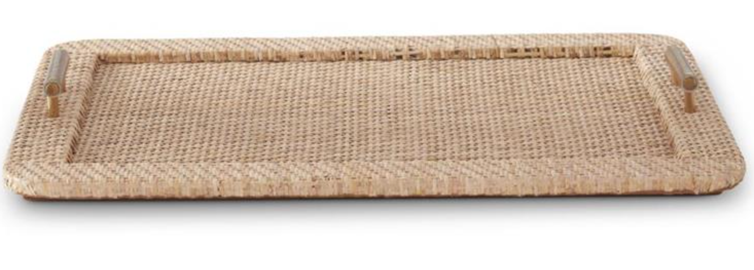 Rattan Wrapped Tray
