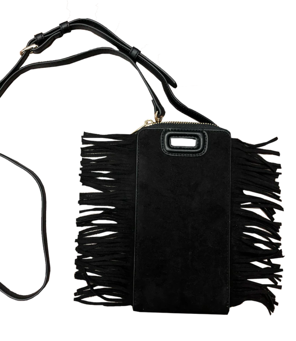 Suede Mini Cross Body With Fringe