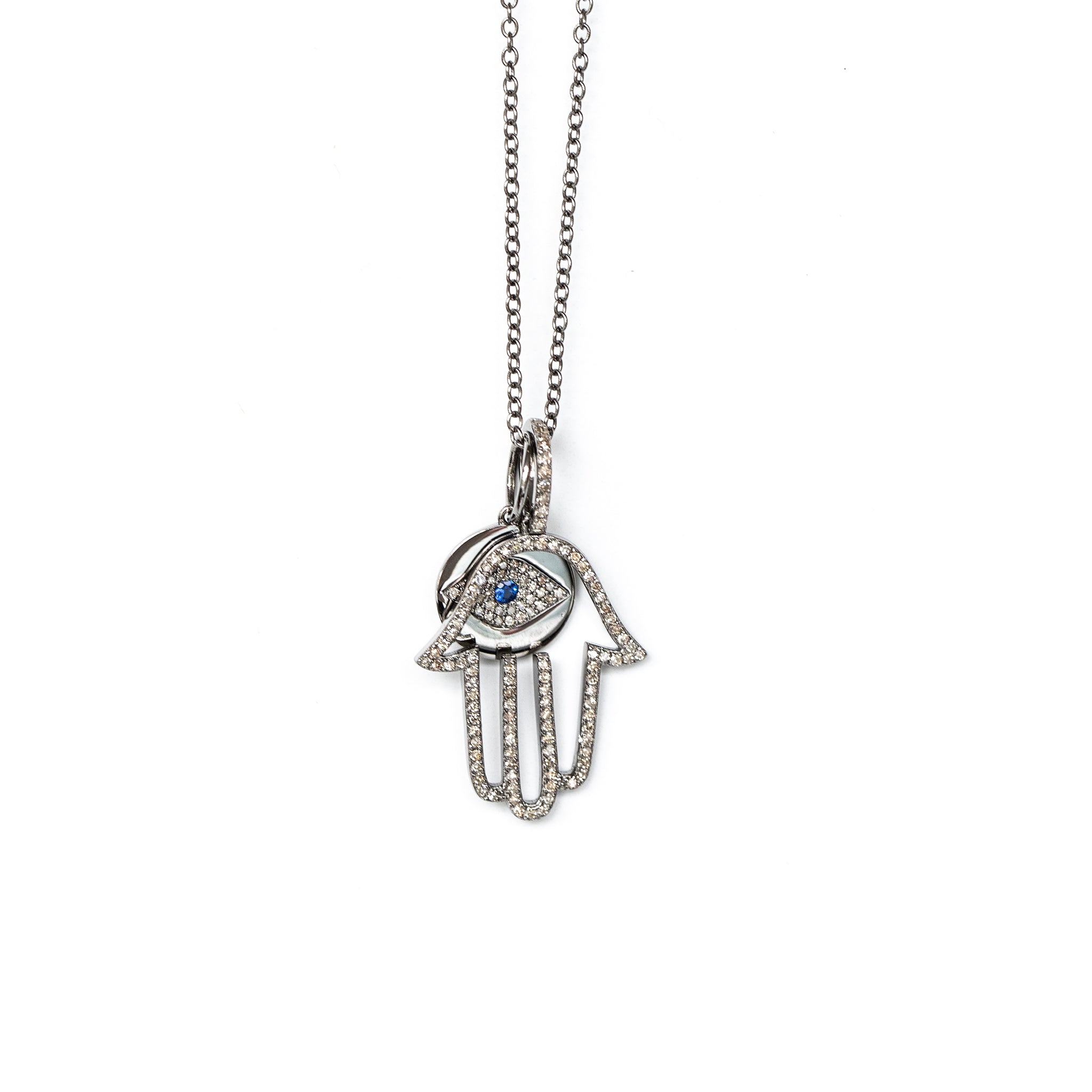 Kindred Spirits: Protection Necklace (Hamsa/Evil Eye)